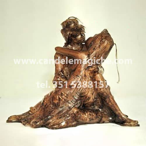 candela amanti in cera anticata