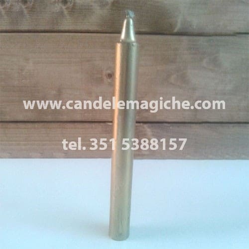 candela cilindrica colore oro