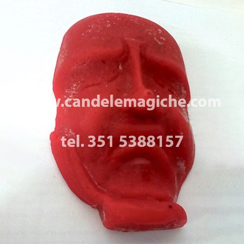 candela del pensiero di colore rosso