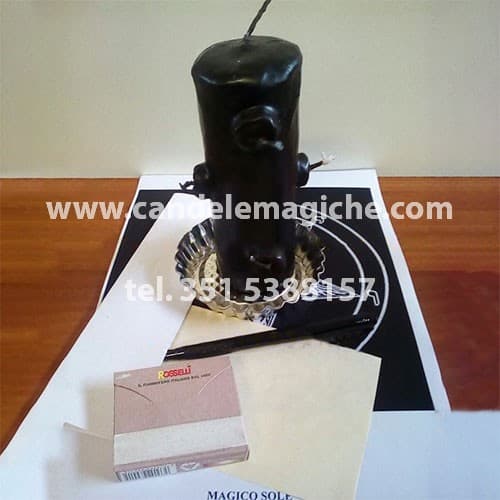 candela sette fuochi sette fiamme per riti di separazione