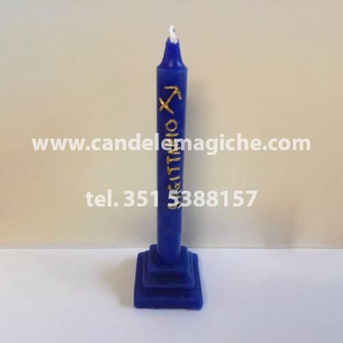 candela blu dello zodiaco segno sagittario