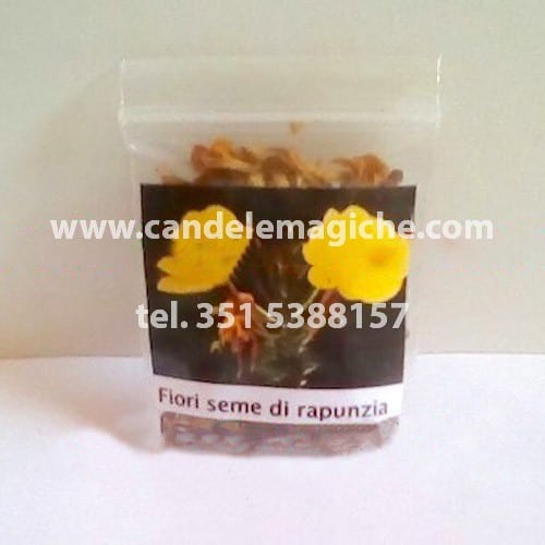 confezione di fiori e semi di rapunzia