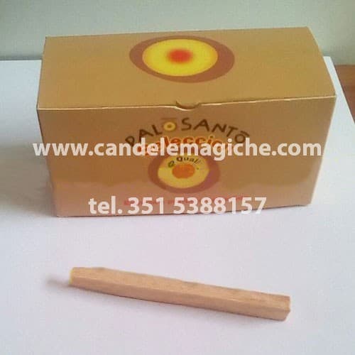 scatola di legnetti di palo santo