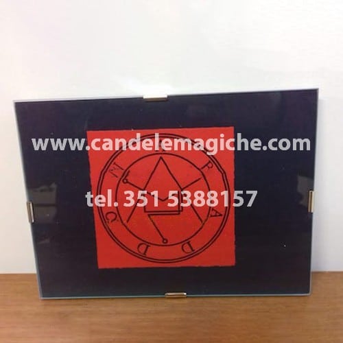 quadro del demone abaddon da utilizzare come talismano portafortuna