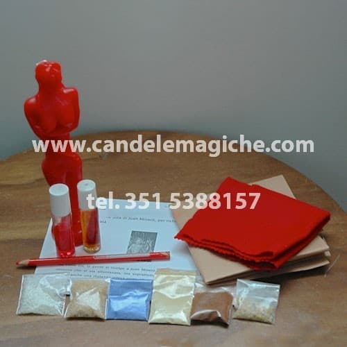 statuina in cera e polveri magiche per svolgere il rito di juan minerò