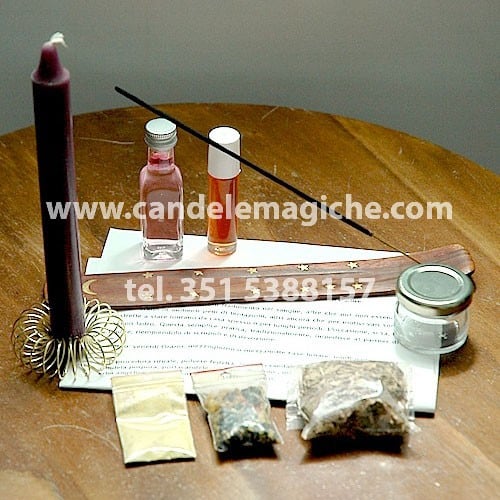 kit di accessori per svolgere il rito dell'anima sola per impedire il tradimento