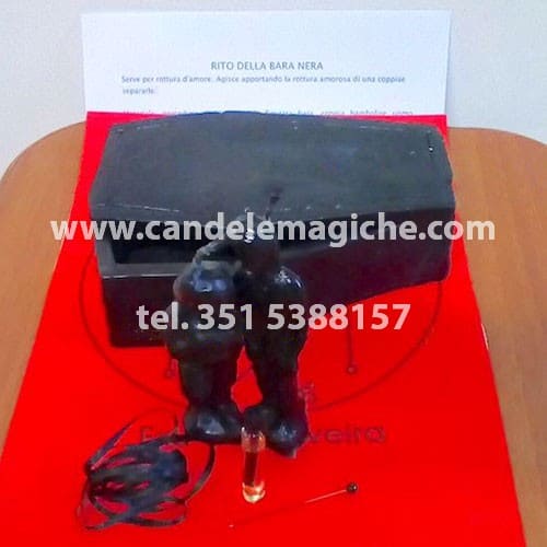 bara nera in cera per rituale di separazione