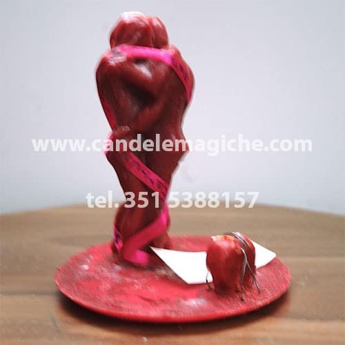 candela figurata per rito corazon