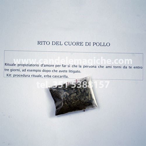 erba cascarilla per rito cuore di pollo