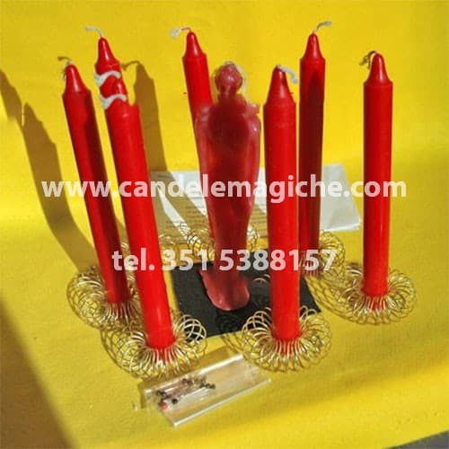 set di candele per legamento d'amore nigeriano