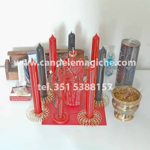 kit accessori per il rituale di magia brasiliana del fallo rosso contro l'impotenza