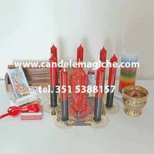kit candele e accessori per il rito di pomba gira per arrivare al matrimonio