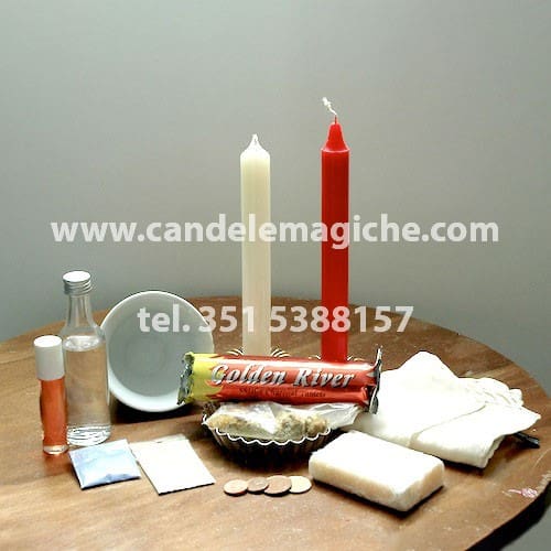 kit candele e accessori per il rito di san lazzaro