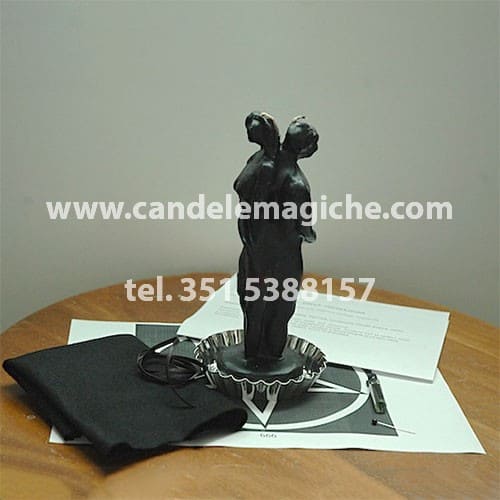 candela figurata nera per svolgere il rito di separazione