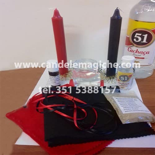 kit di accessori per svolgere il rito del blocco cervellare