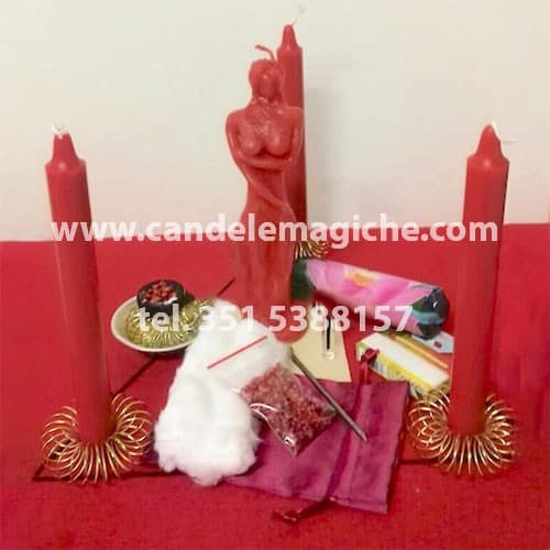 kit per effettuare il rituale per farsi amare da una donna
