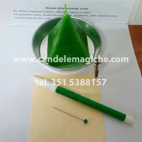 piramide verde per rituale