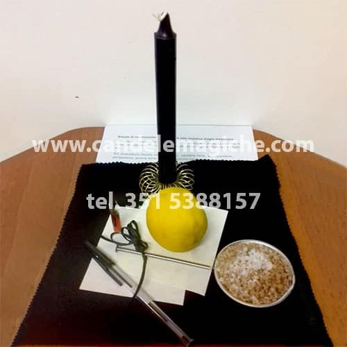 materiale necessario per svolgere il rituale di separazione con limone