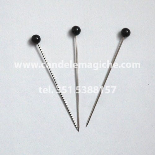 spilloni con capocchia nera