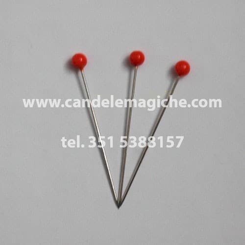 spilloni con capocchia rossa