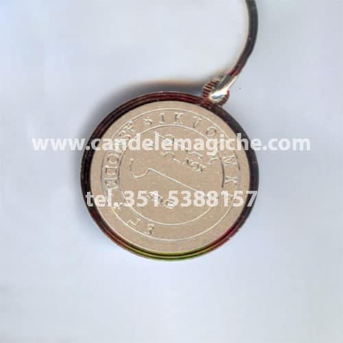 talismano in argento dell'amore contrastato