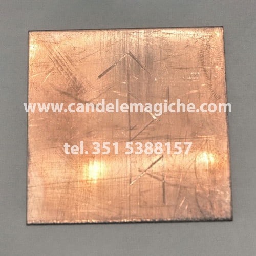 talismano runico in rame per avere successo in ogni campo