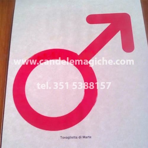 tovagliatta plastificata per rituali di marte