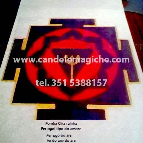 tovaglietta altare per rituale di pomba gira