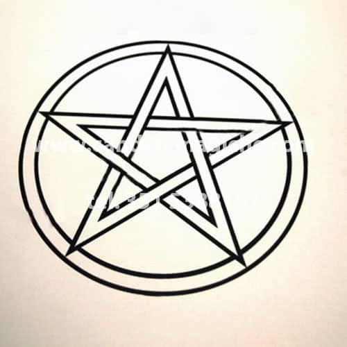 tovaglietta rituale con pentacolo per magia bianca